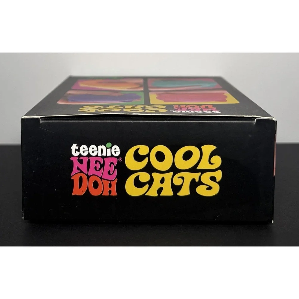 Schylling NeeDoh Teenie Cool Cats 4-Pack Kittens Stress Fidget Sensory Toy - New